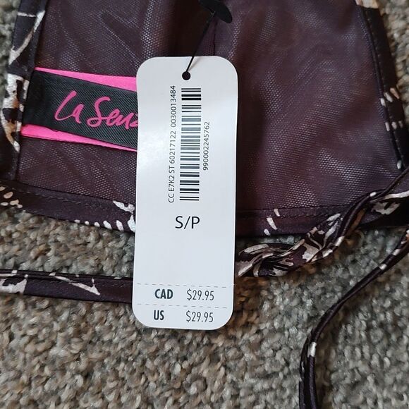 New With Tag La Senza Size Small Satin Triangle Bralette - Picture 9 of 11